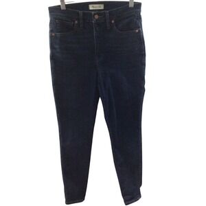 SALE Madewell 10 High Rise Skinny Dark Wash Denim Jeans Womens Size 28